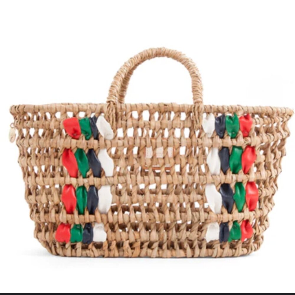 Anthropologie CLARE V Open Weave BRUNO TOTE NWT